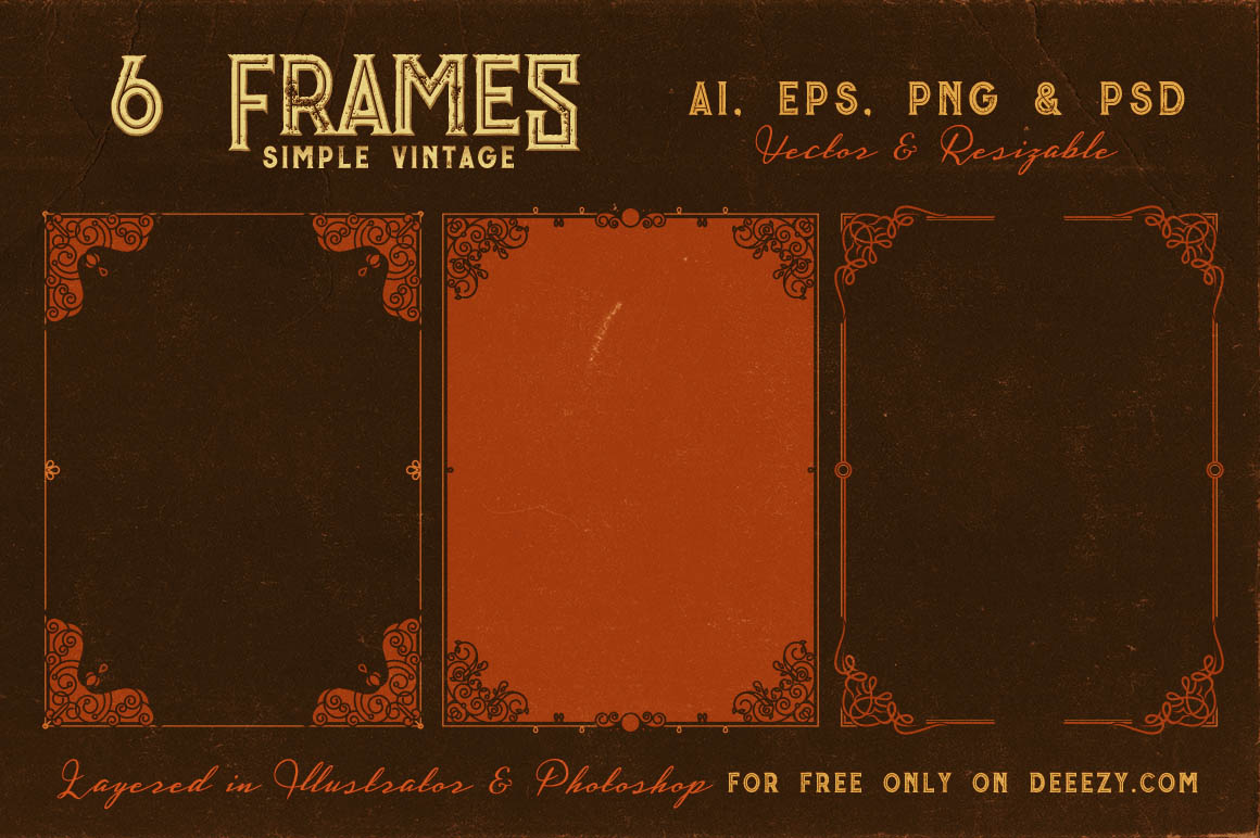6 Vintage Frames