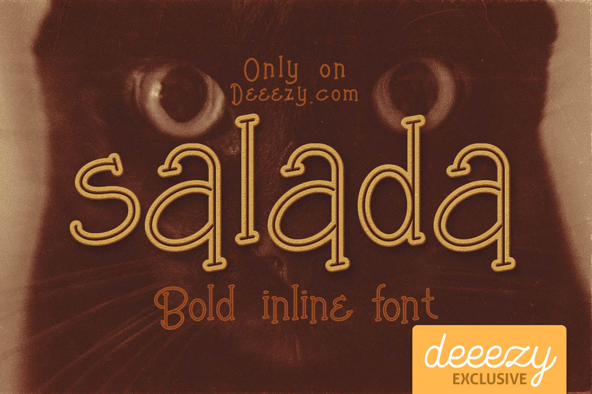 Salada Bold Inline Font