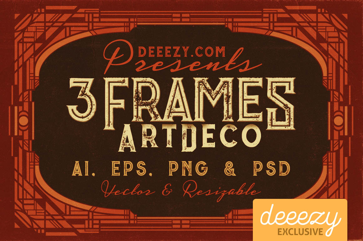 3 ArtDeco Frames