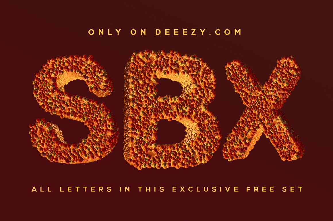 Candy Shop 3D Lettering Set