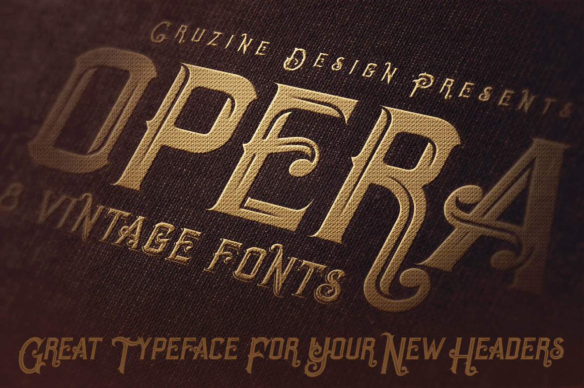Opera Inline Grunge Font