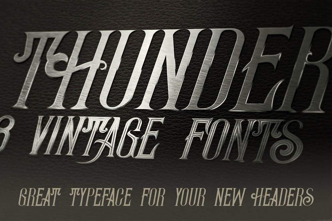 Thunder Shadow Font