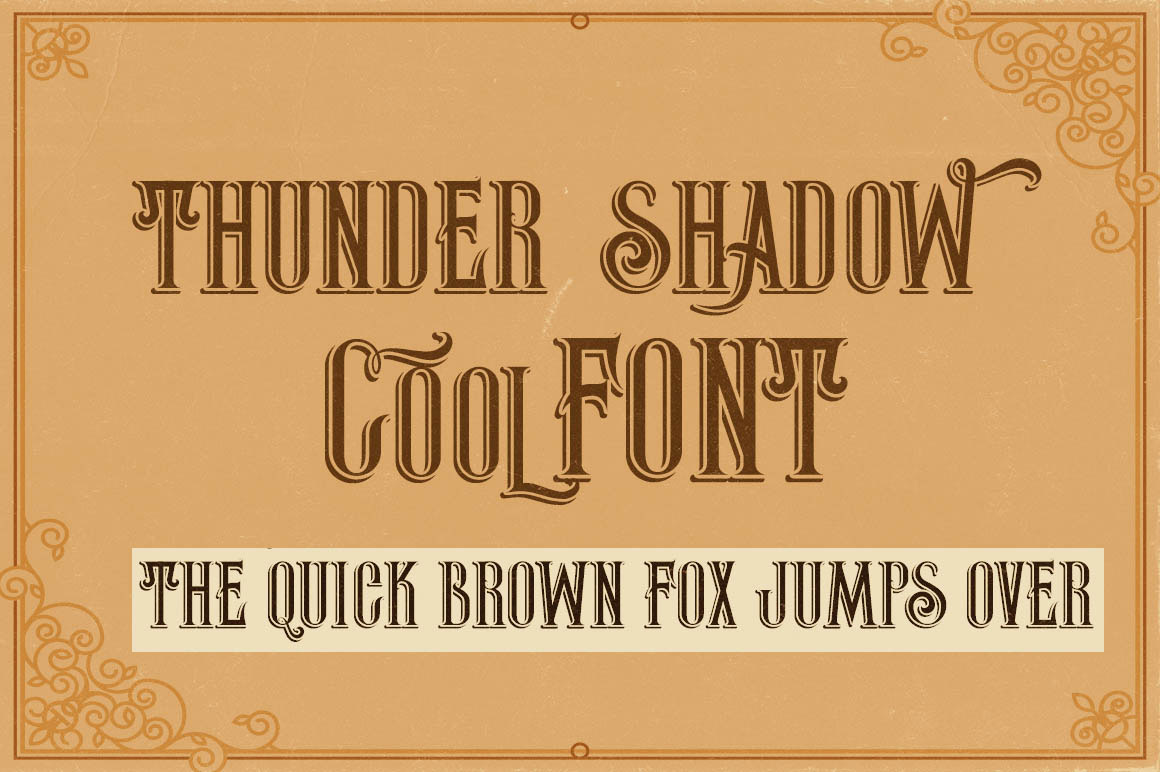 Thunder Shadow Font