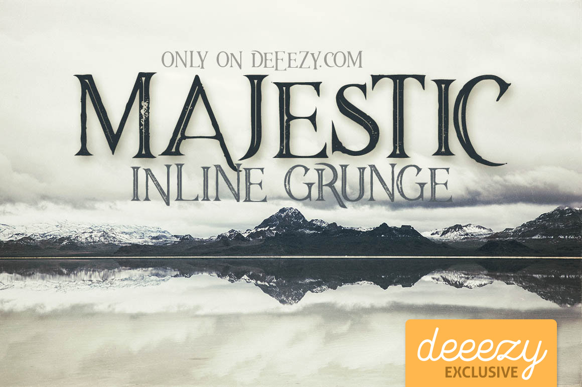 Majestic Inline Grunge Font