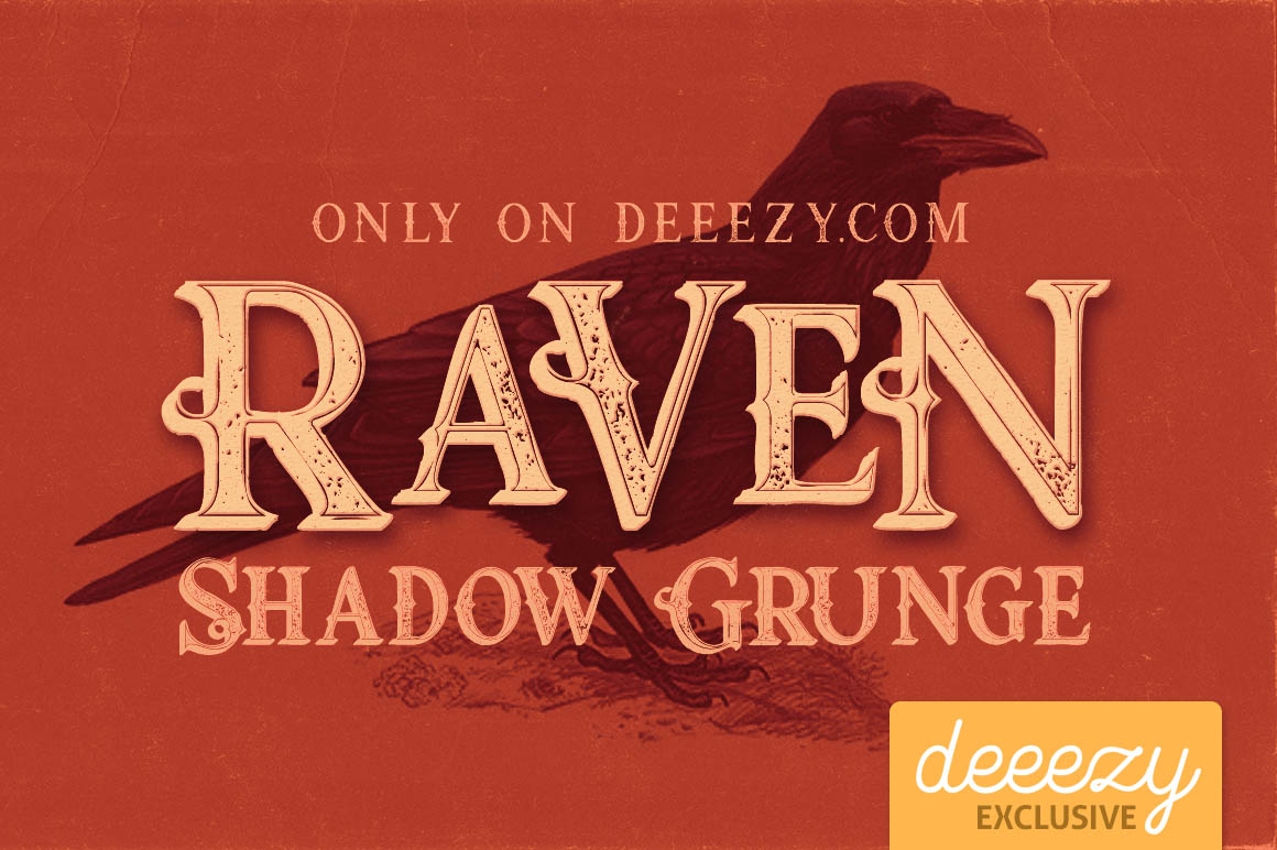 Raven Shadow Grunge Font