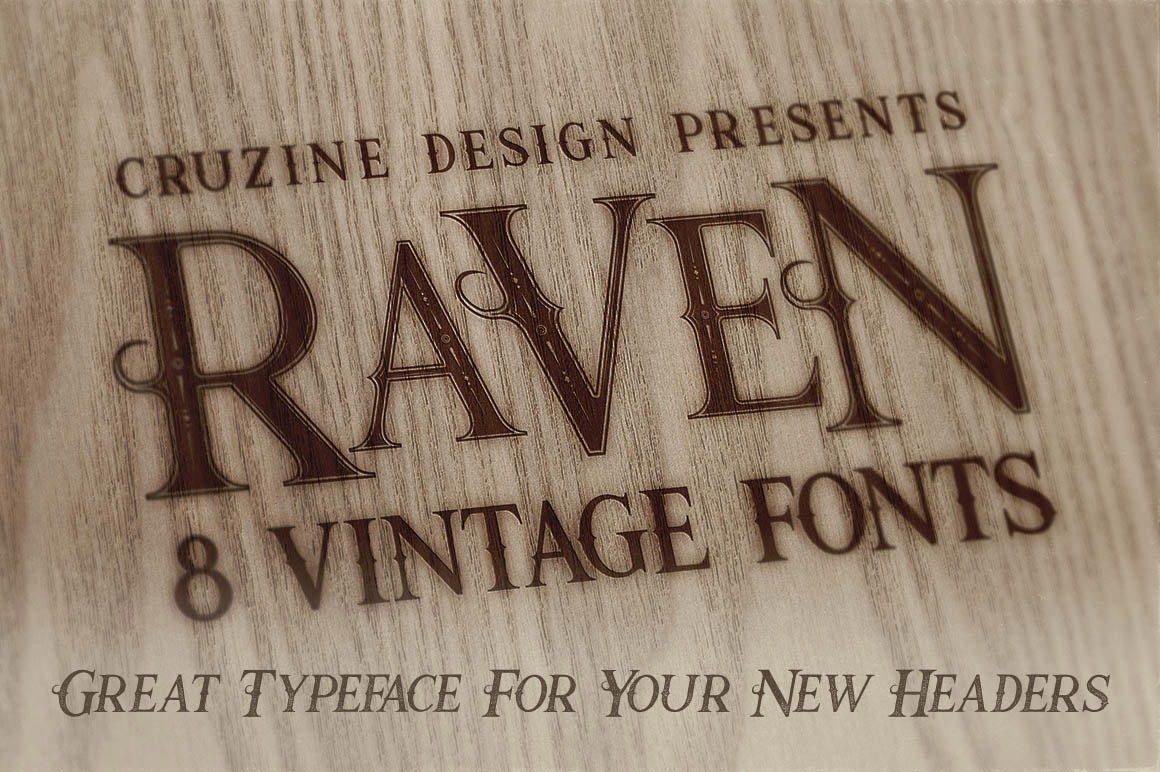 Raven Shadow Grunge Font