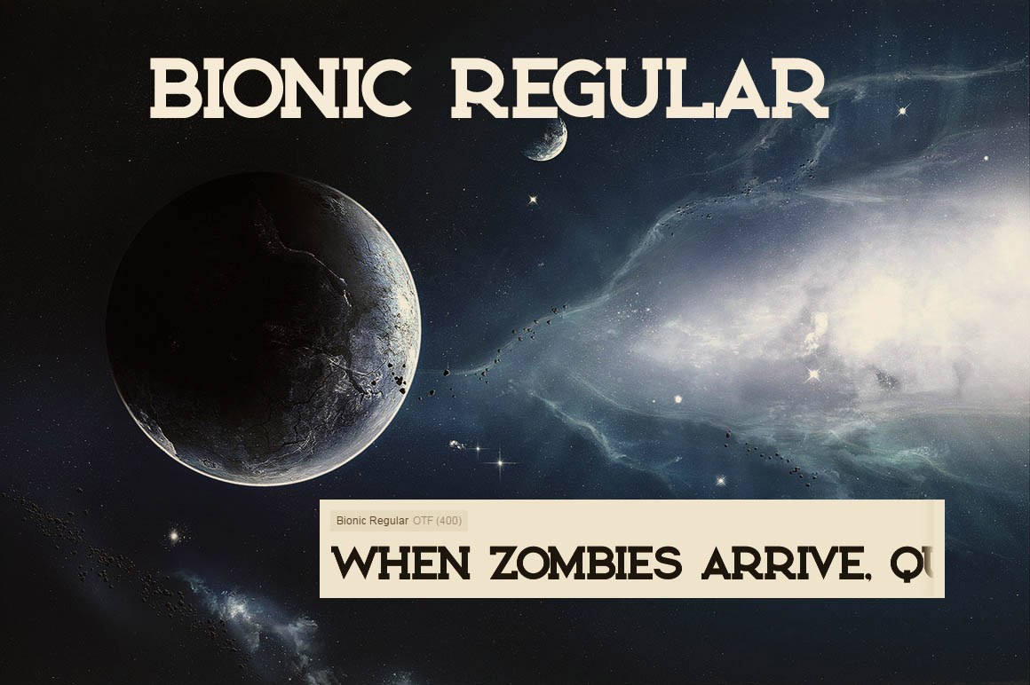 Bionic Regular Font