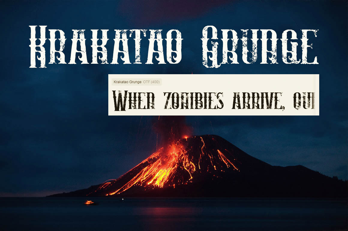 Krakatao Grunge Font