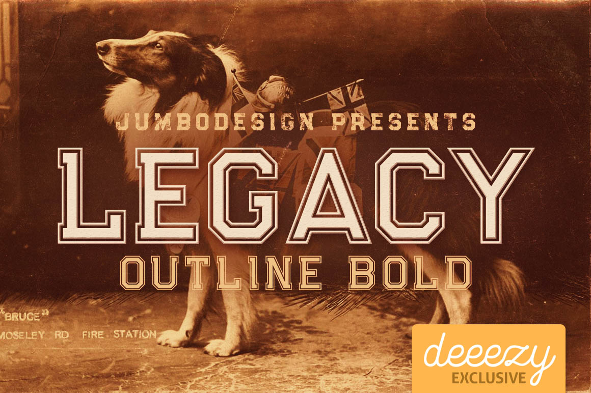 Legacy Outline Bold Font