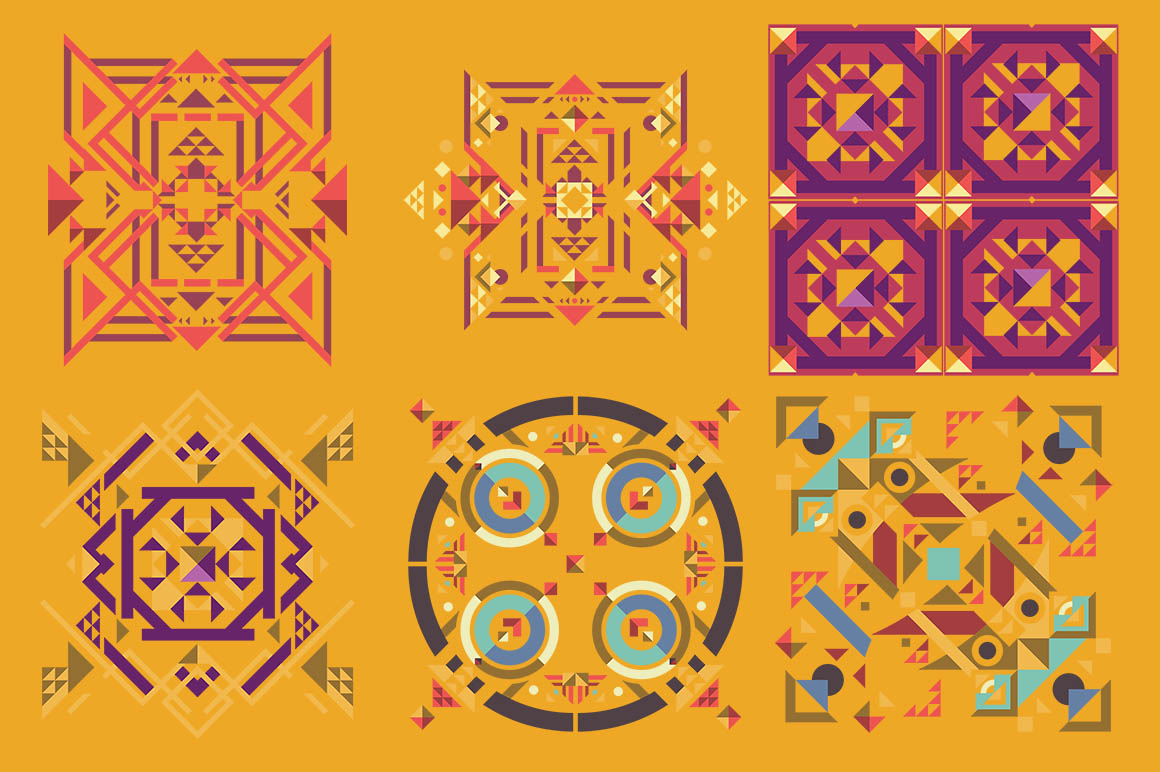 6 Decorative Geometry Vectors
