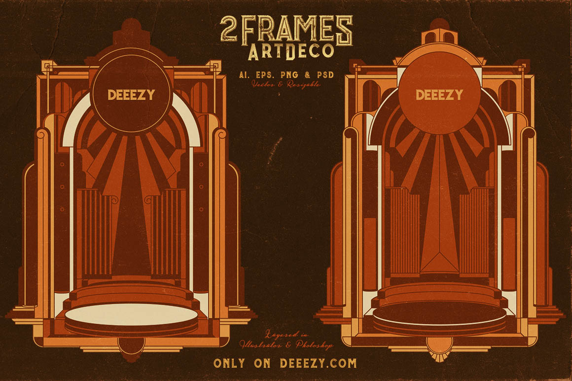 2 ArtDeco Frames 2