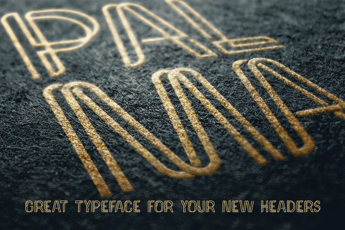 Palma Bold Grunge Font