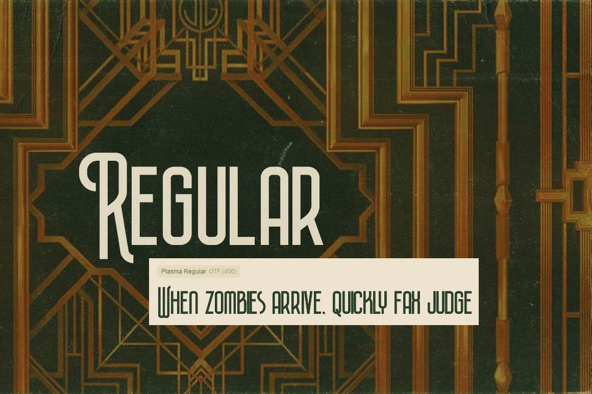 Plasma Regular Font