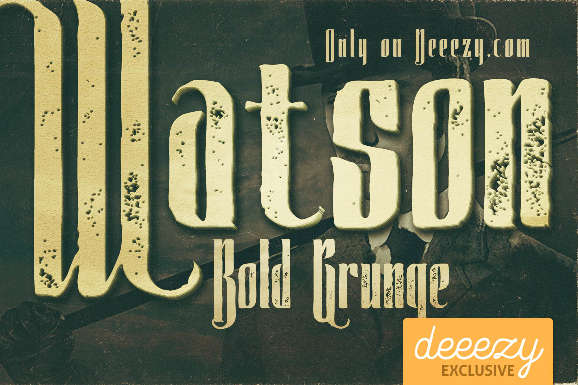 Watson Bold Grunge Font