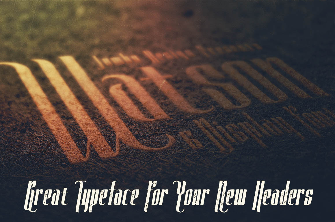 Watson Bold Grunge Font