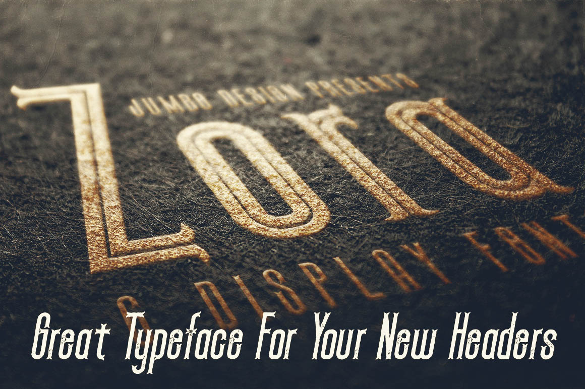 Zora Bold Inline Font