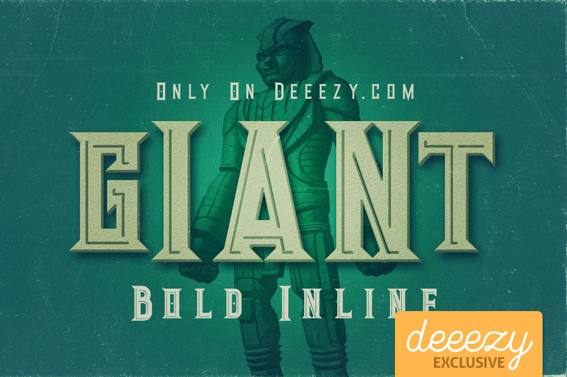 Giant Bold Inline Font