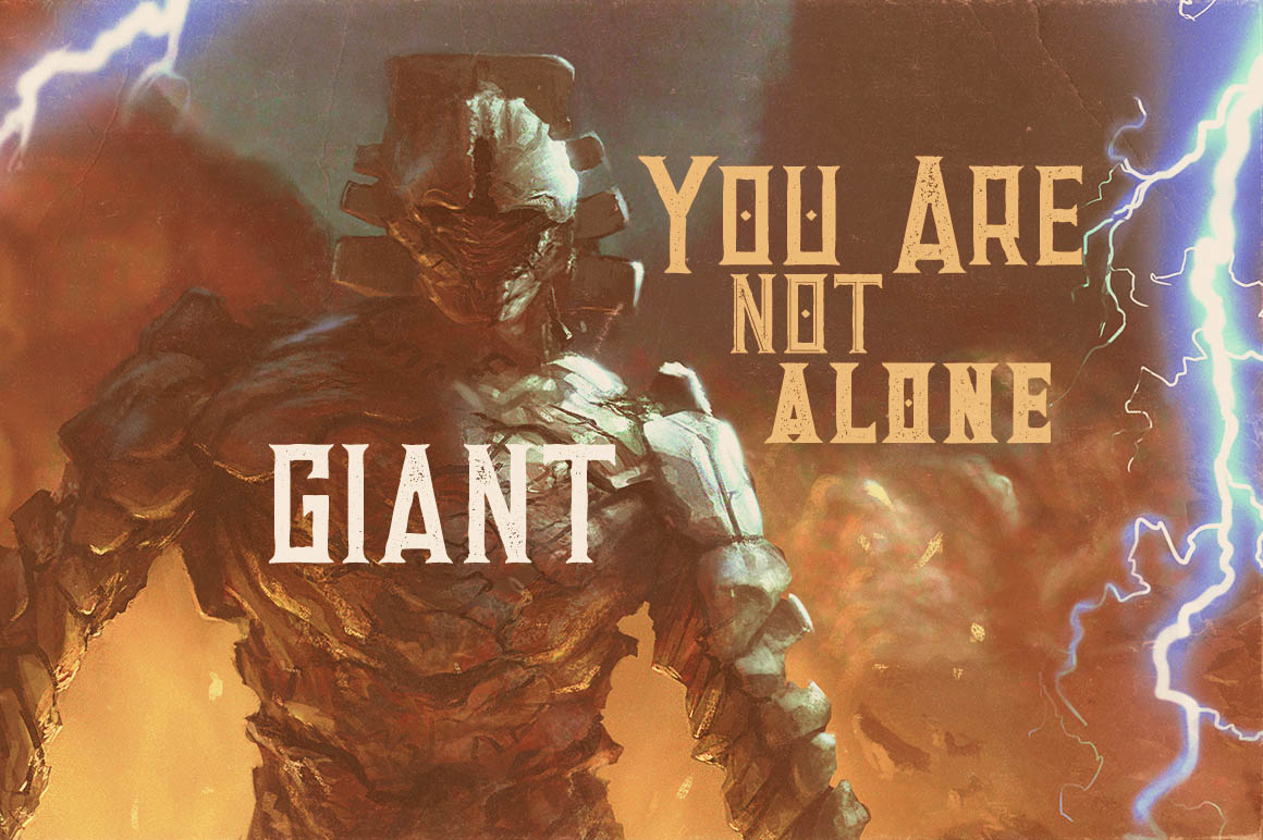 Giant Bold Inline Font