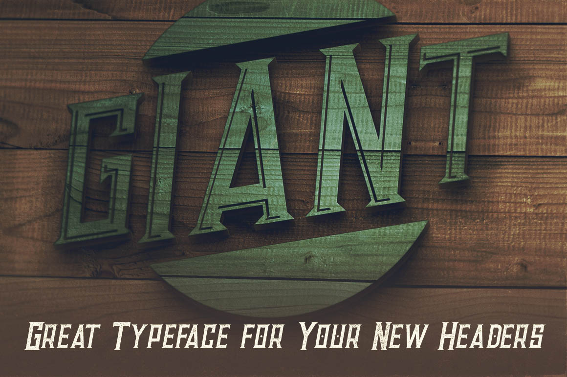 Giant Bold Inline Font