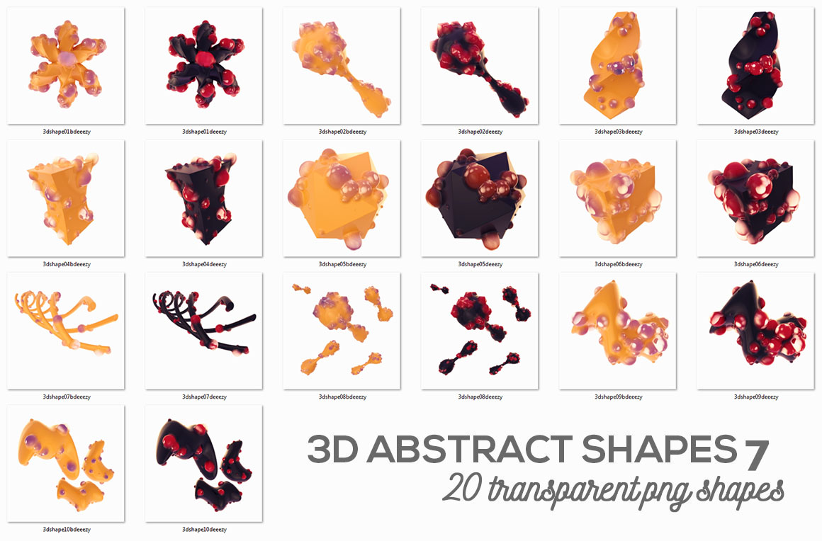 3D Abstract Shapes 8