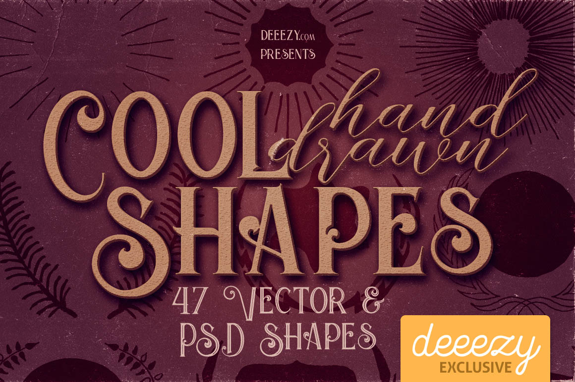 47 Hand Drawn Shapes