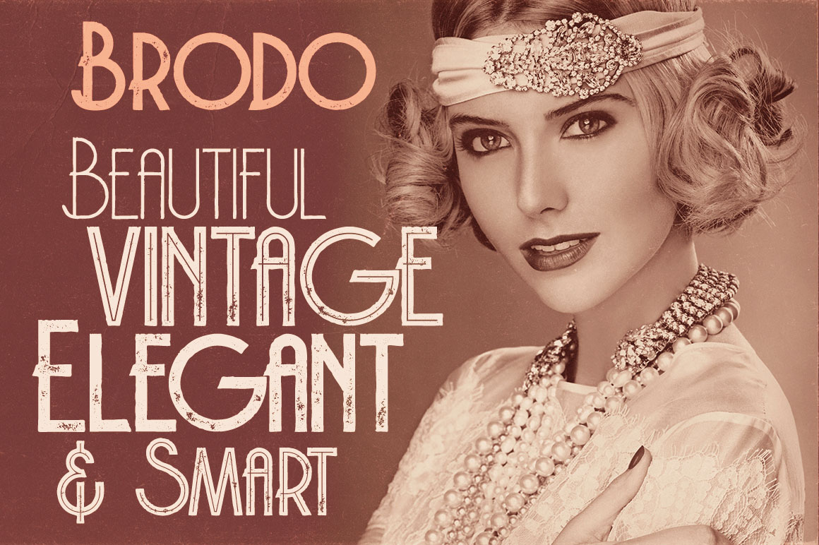 Brodo Thin Grunge Font