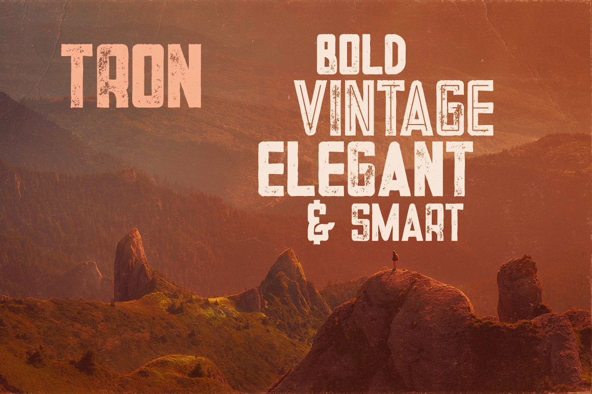 Tron Bold Inline Font