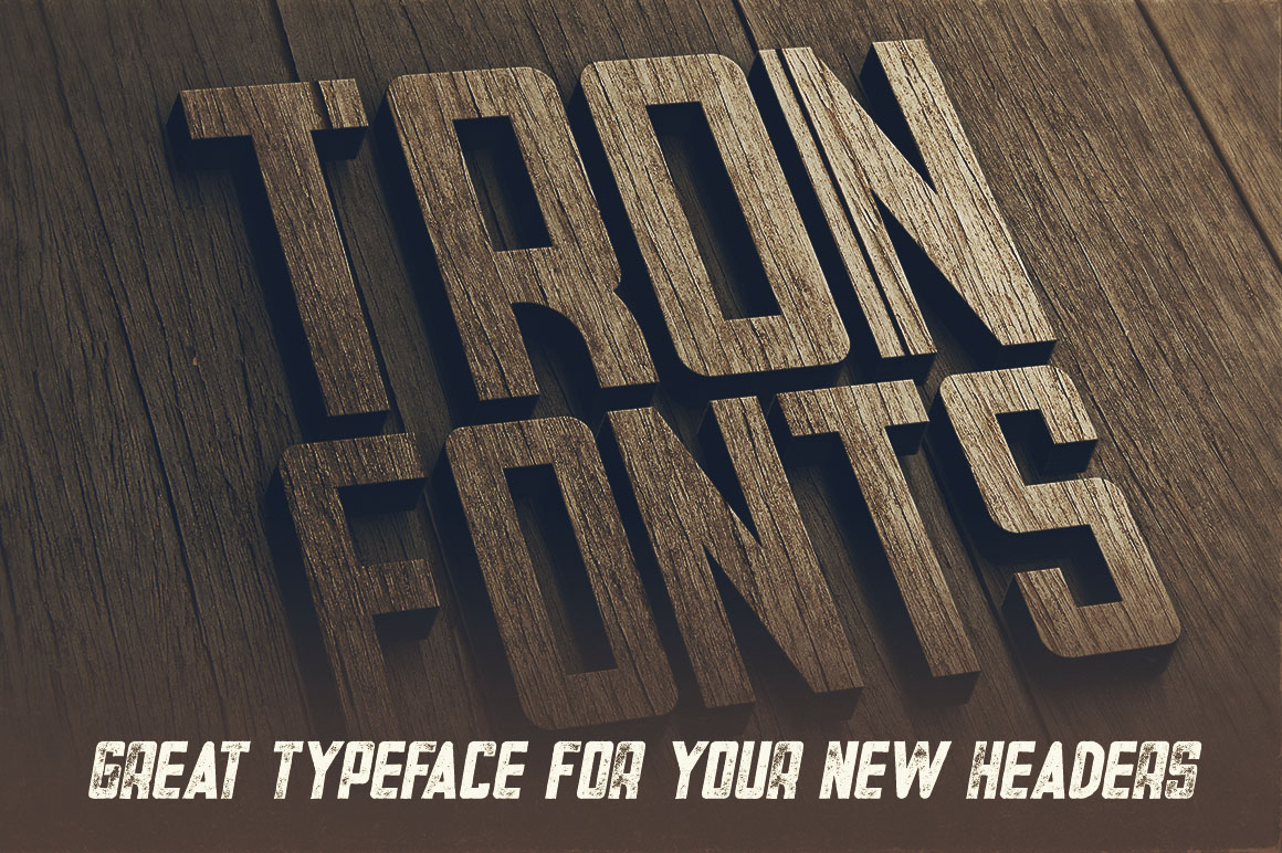 Tron Bold Inline Font
