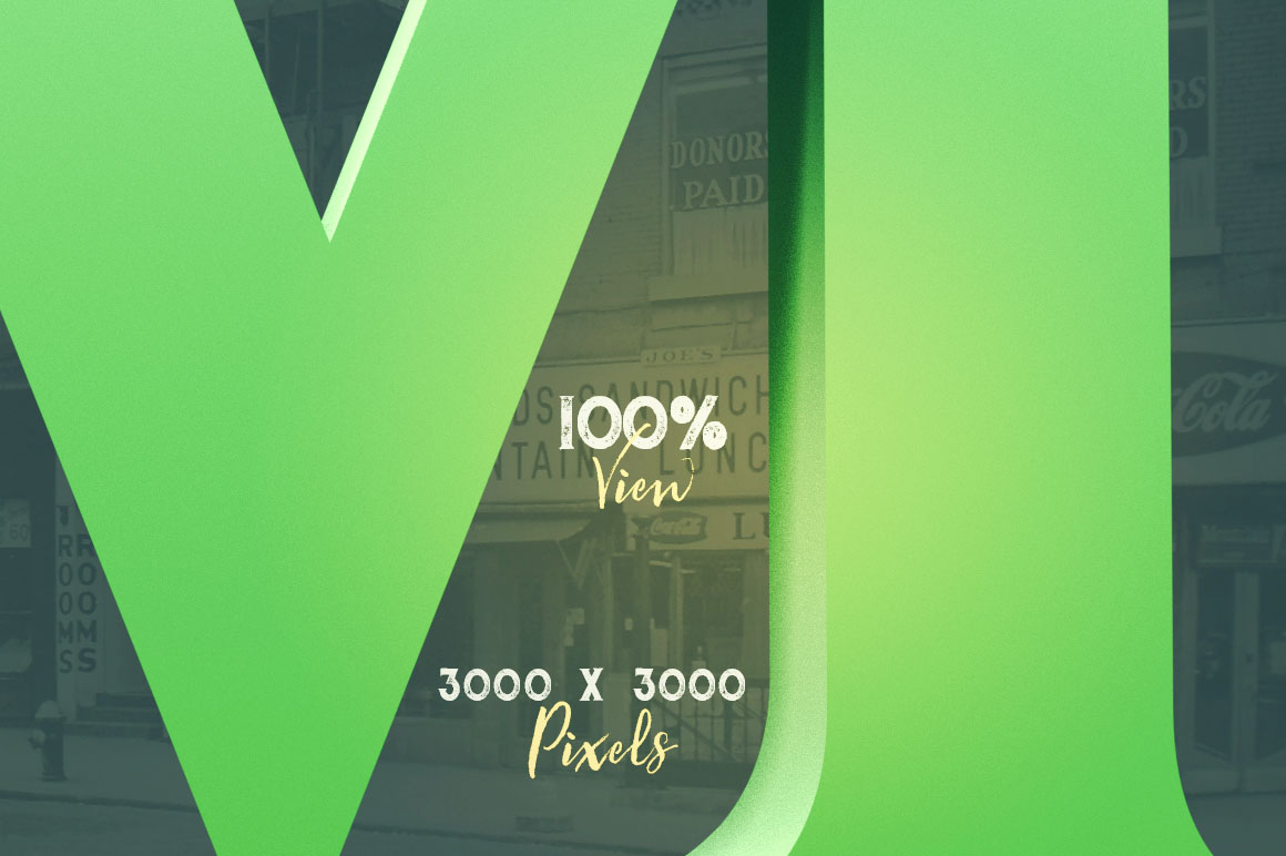 Clean Vintage - 3D Lettering