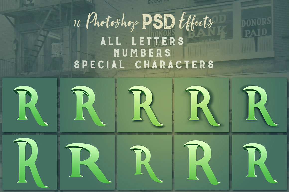 Clean Vintage - 3D Lettering