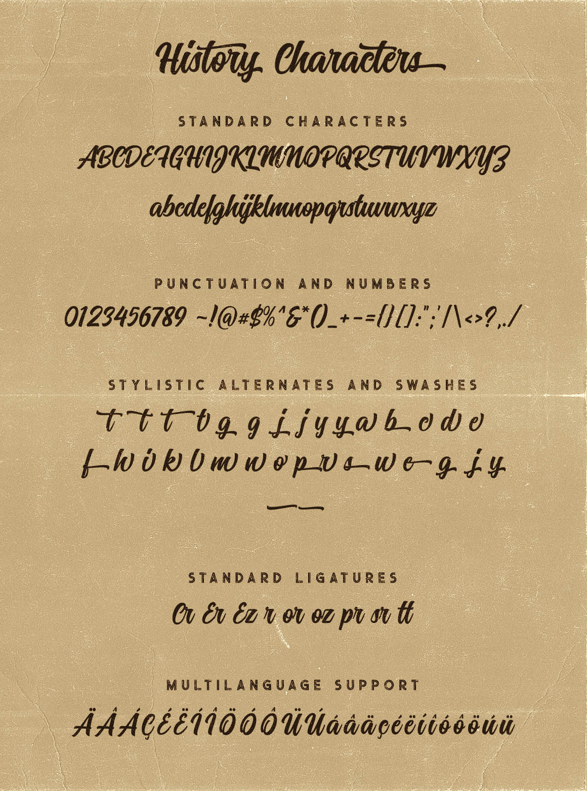History Font Trio