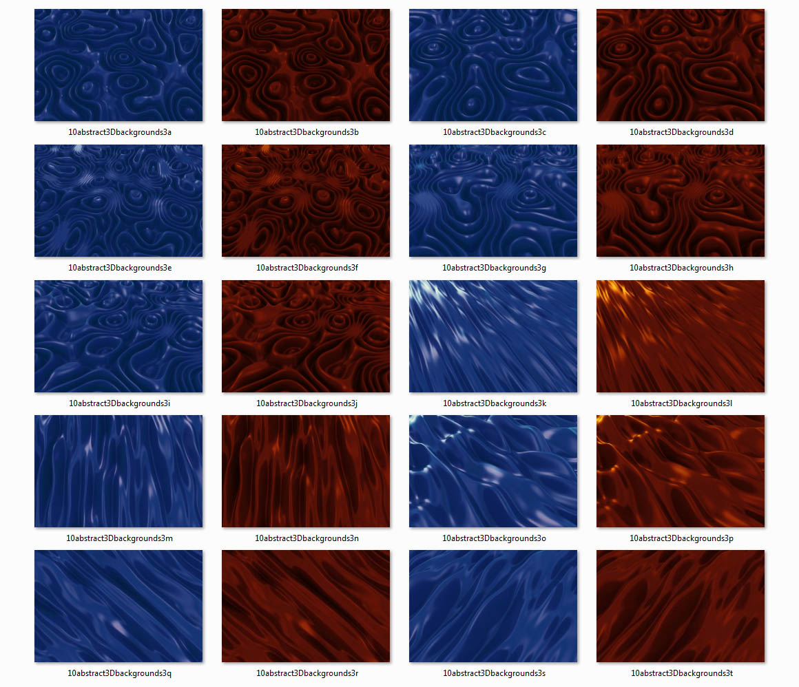 10 Abstract 3D Backgrounds 3