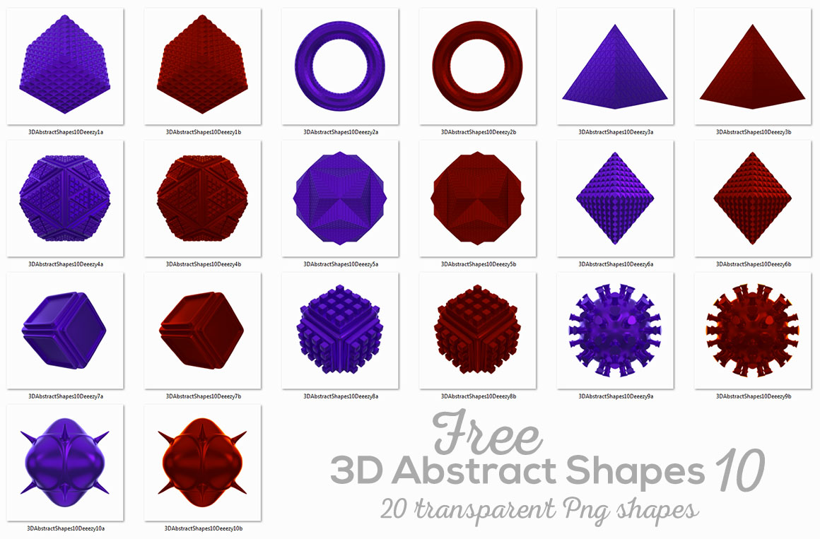 3D Abstract Shapes 10