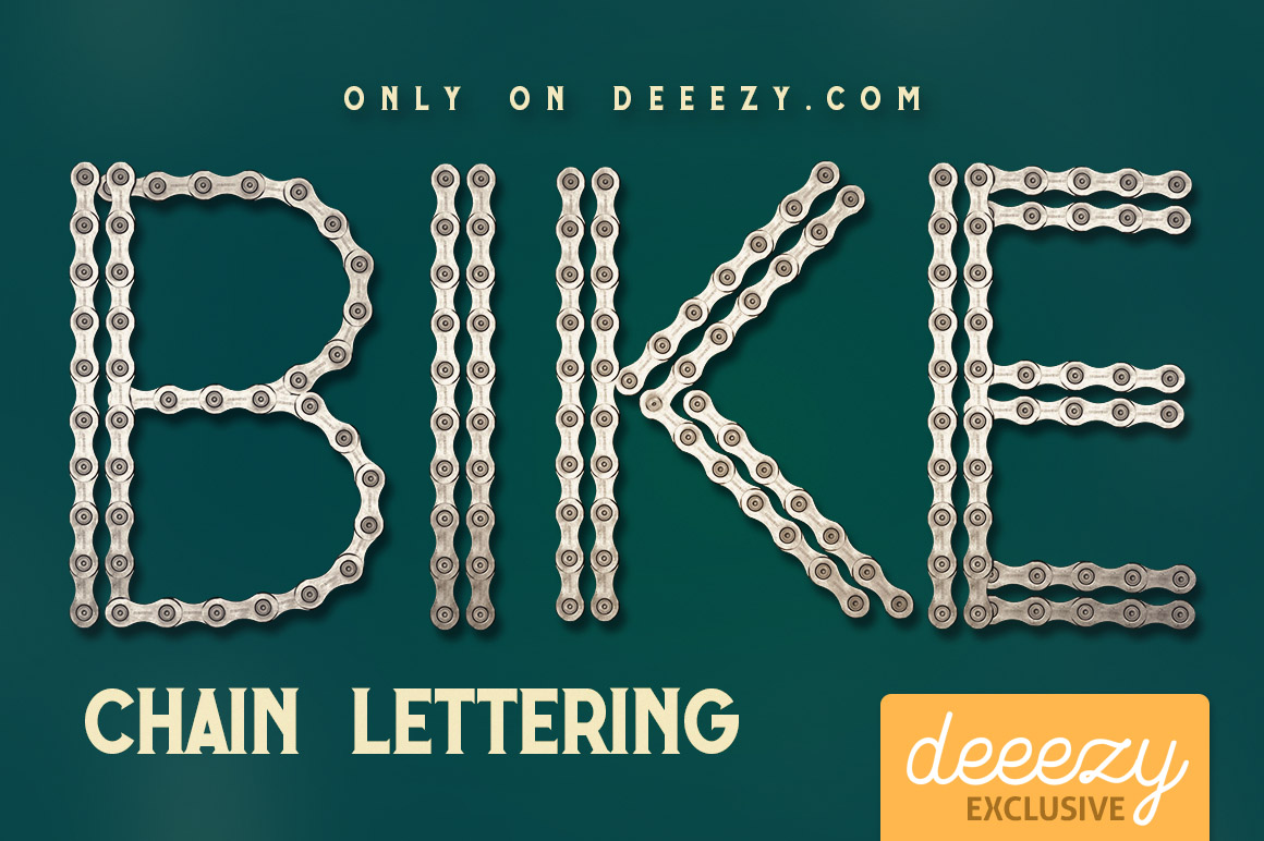 Bike Chain Lettering