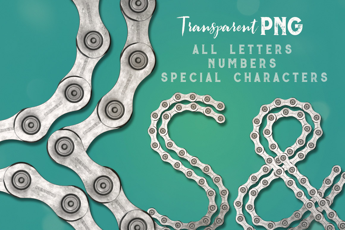Bike Chain Lettering