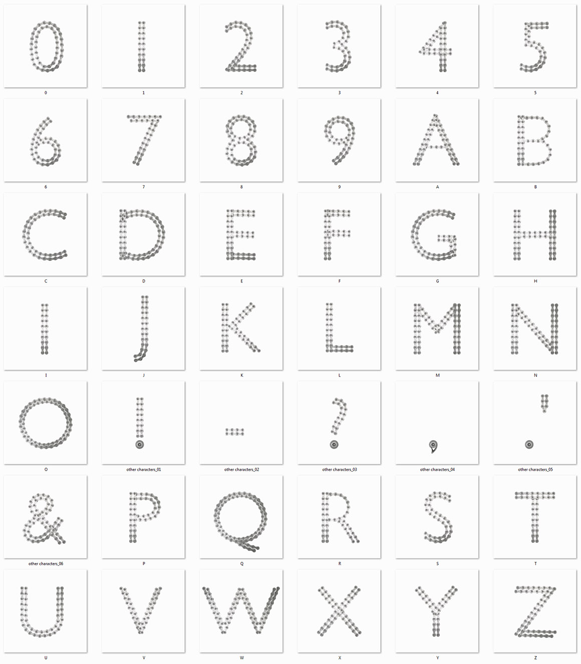 Bike Chain Lettering