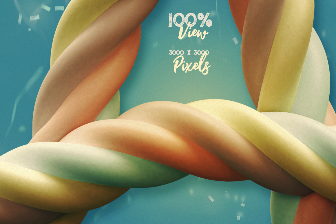 Marshmallow Twist - 3D Lettering