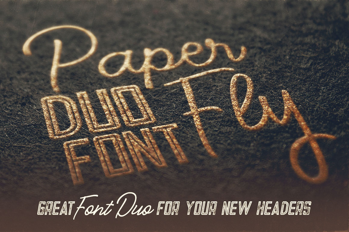 Paperfly Font Duo
