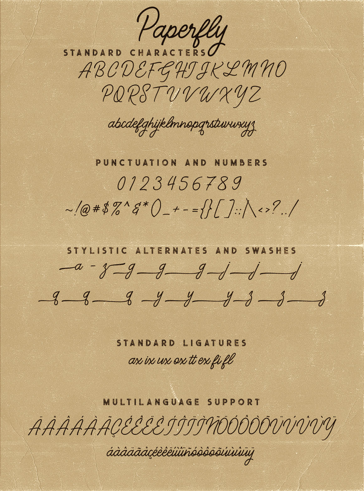 Paperfly Font Duo