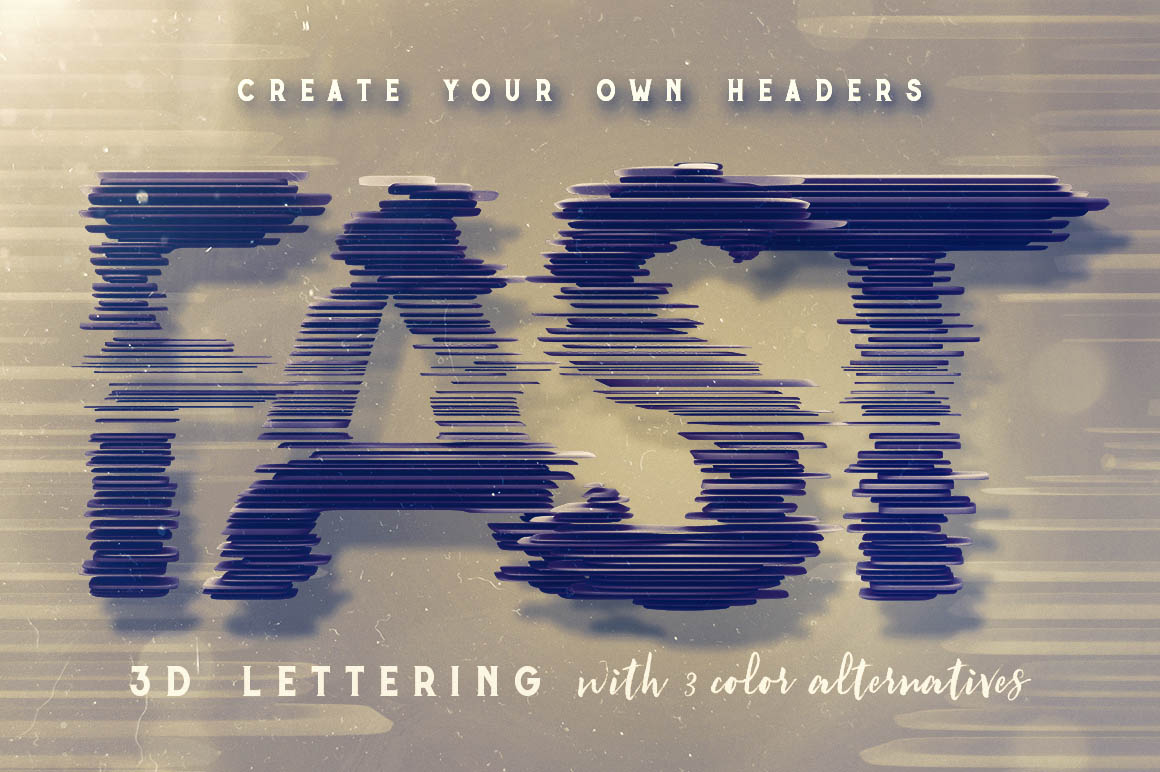 Chaos Layers - 3D Lettering
