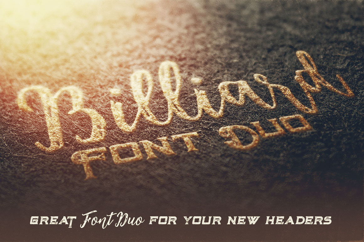 Billiard Font Duo