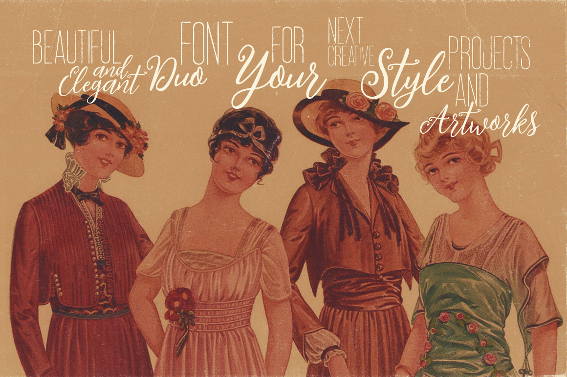Melly Script Font Duo