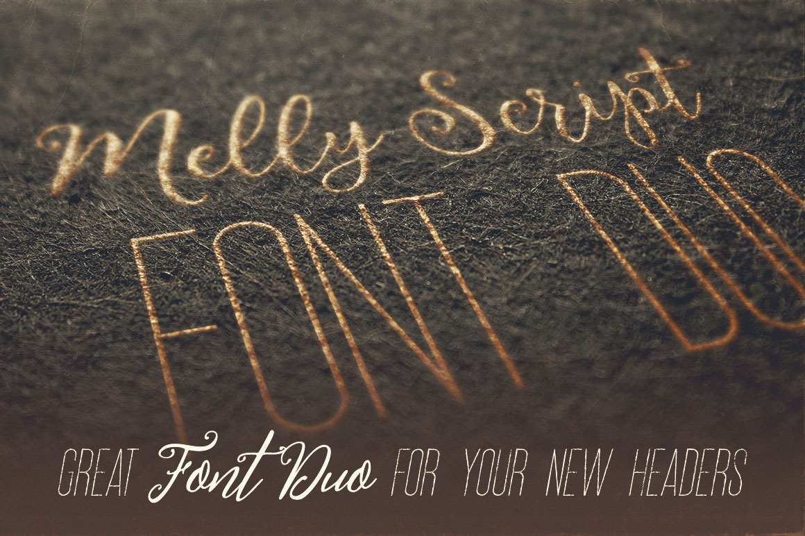 Melly Script Font Duo
