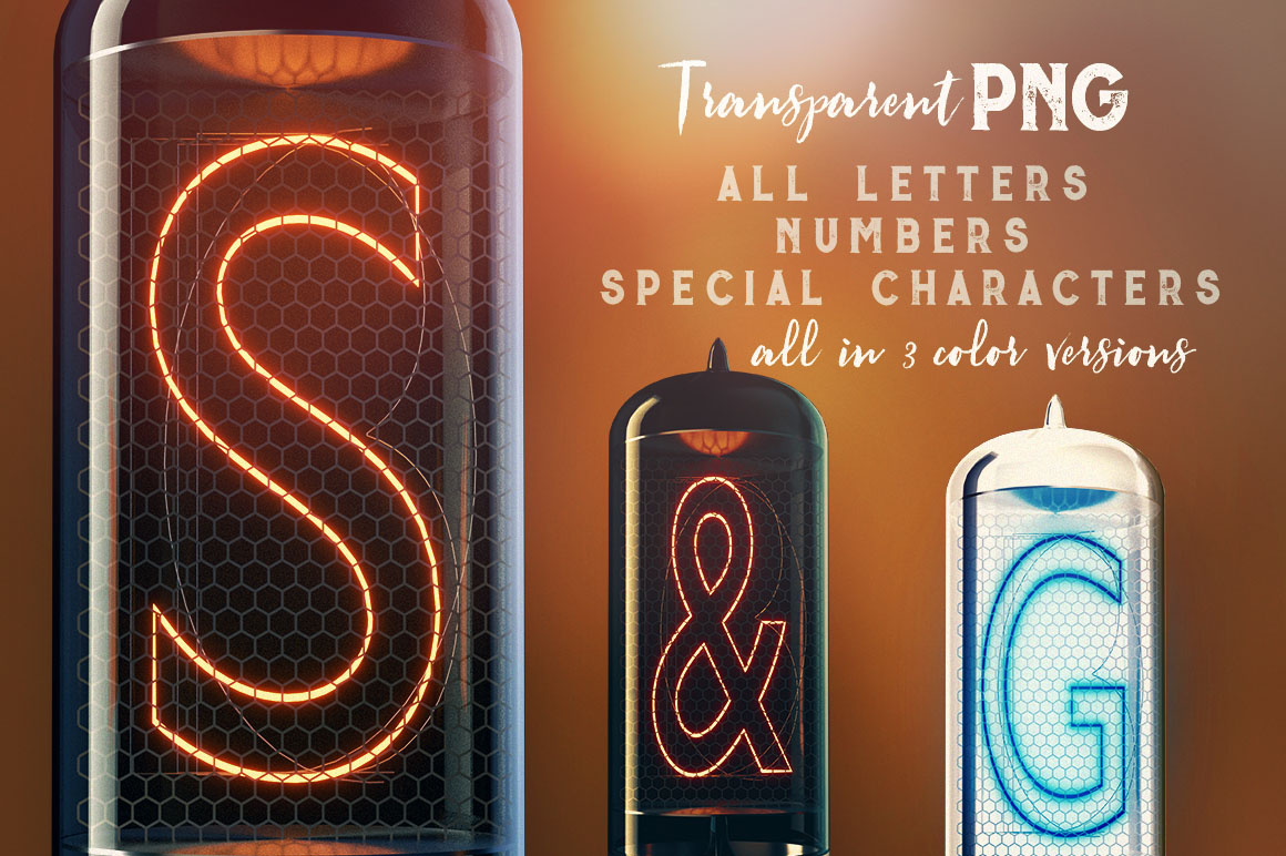 Steampunk Lights - 3D Lettering
