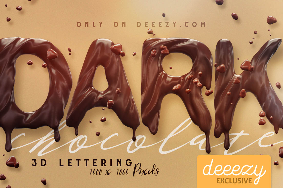 Chocolate 3d Lettering Deeezy