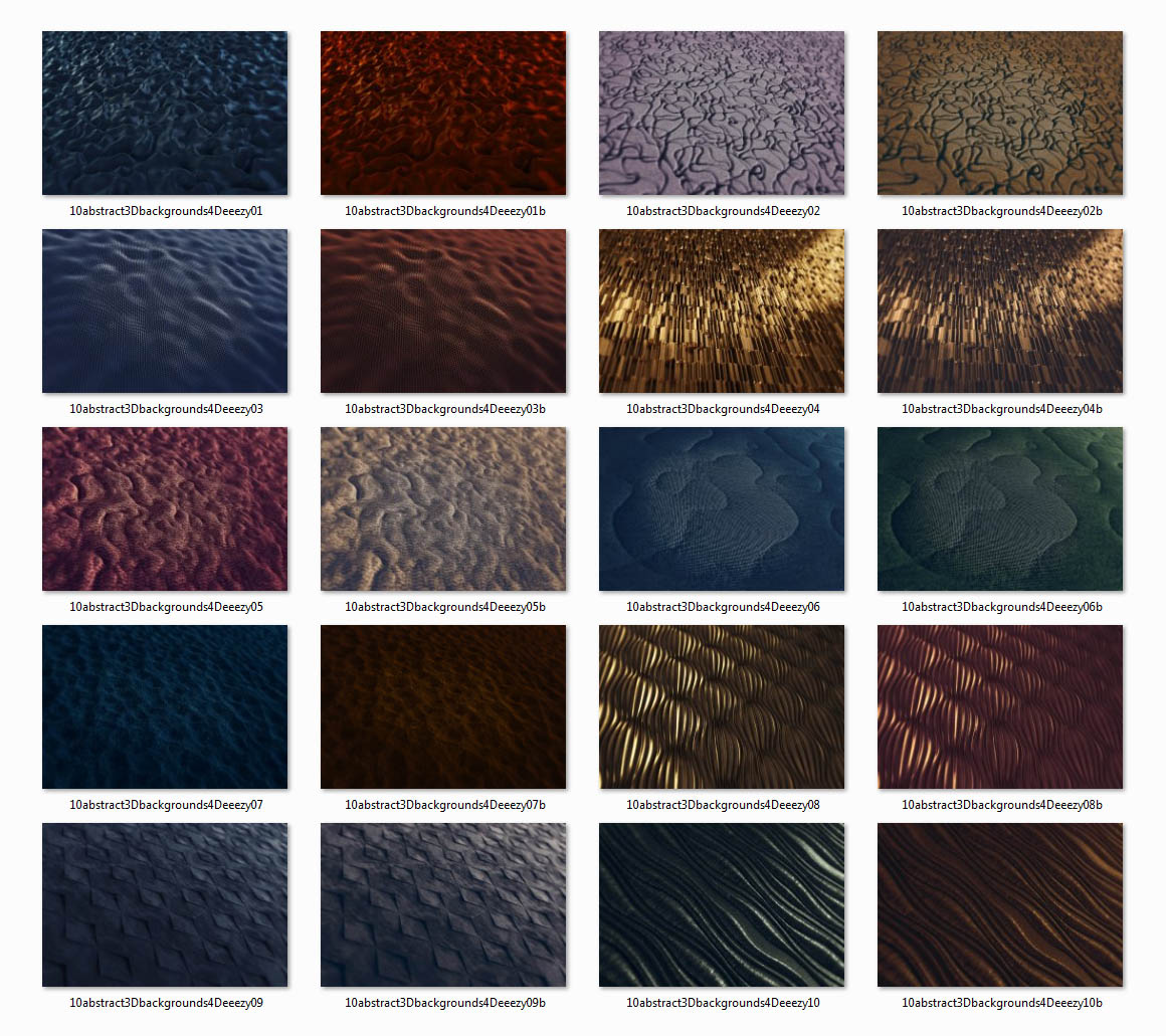 10 Abstract 3D Backgrounds 4
