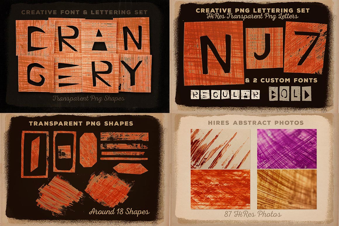 Artistic Fonts & Graphics Bundle 1