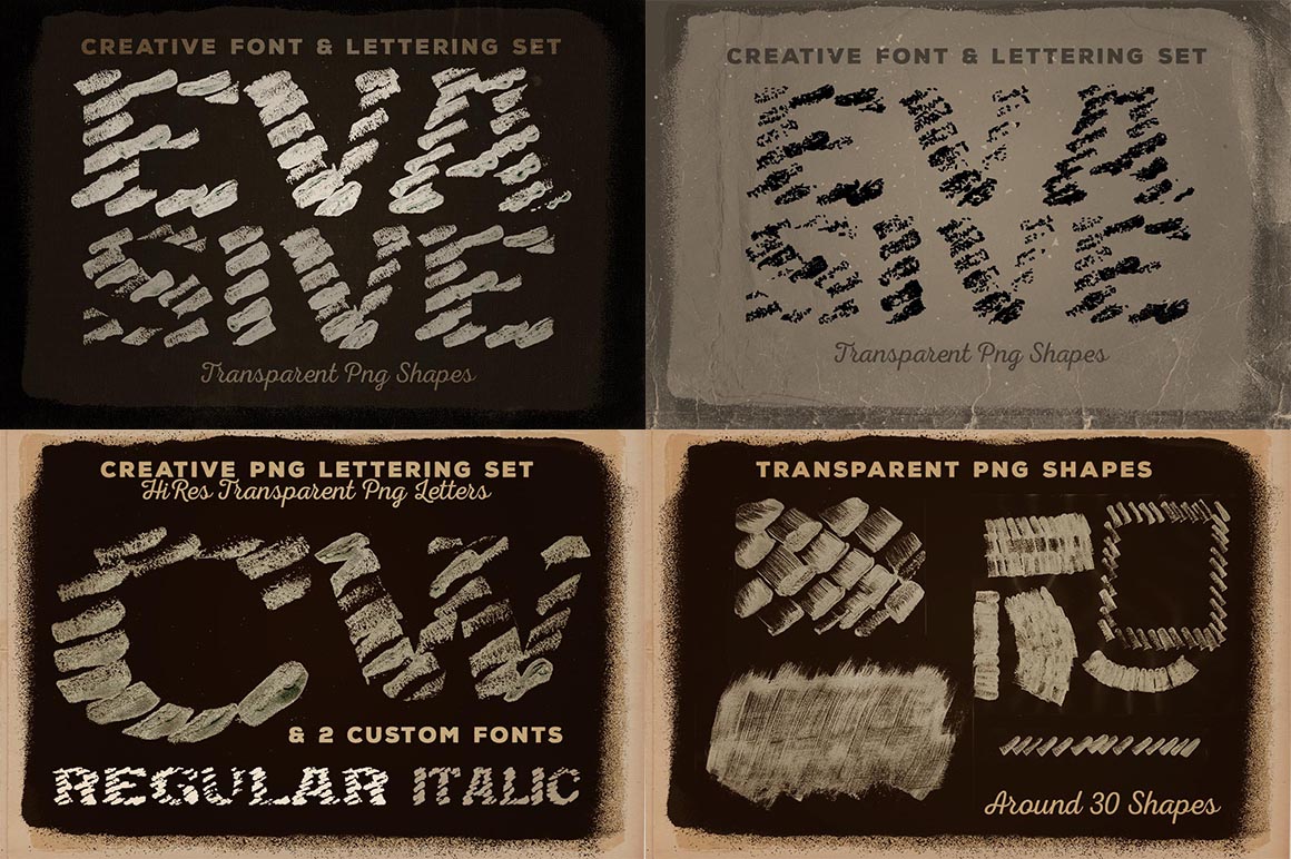 Artistic Fonts & Graphics Bundle 1
