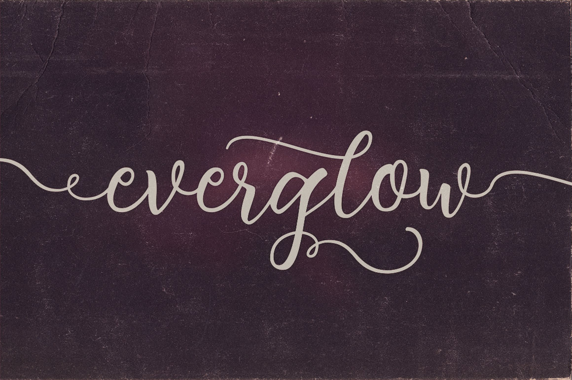 Everglow Script Font Duo