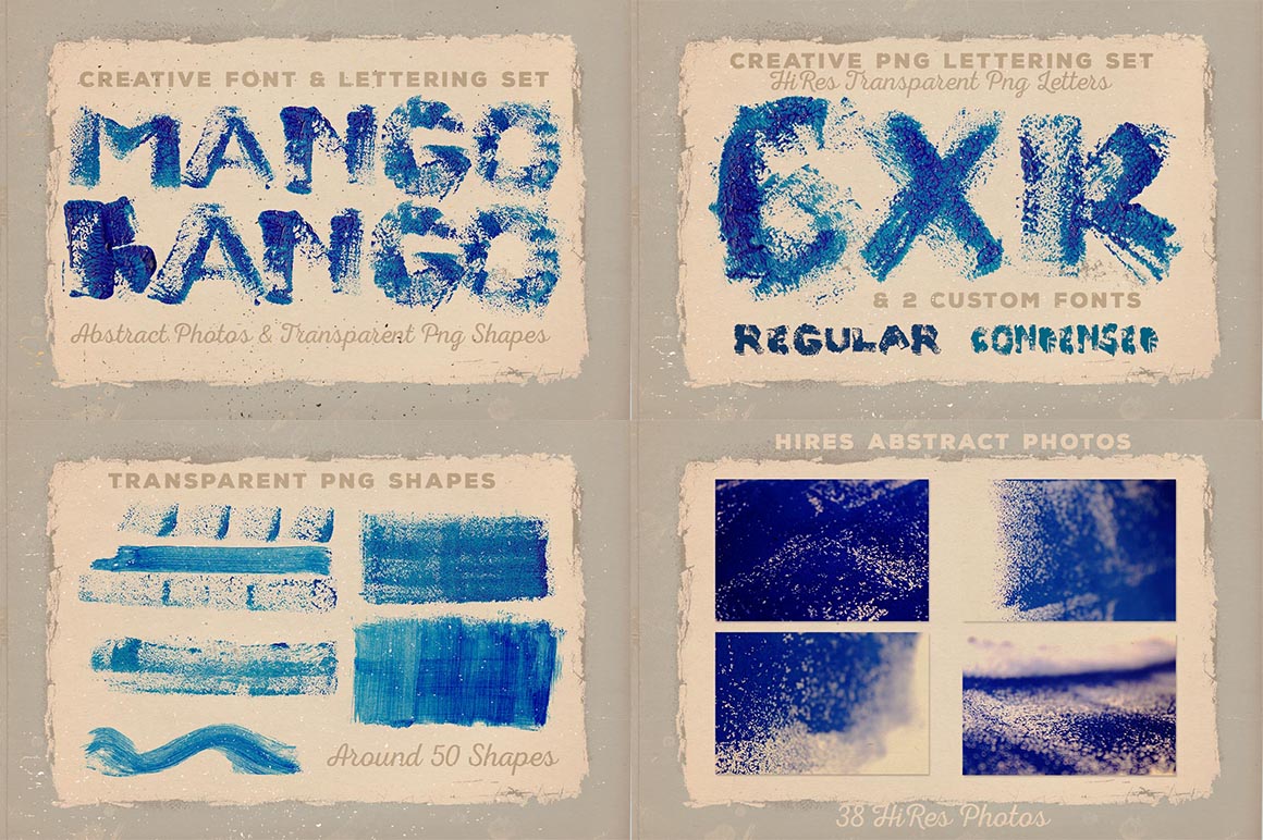 Artistic Fonts & Graphics Bundle 1